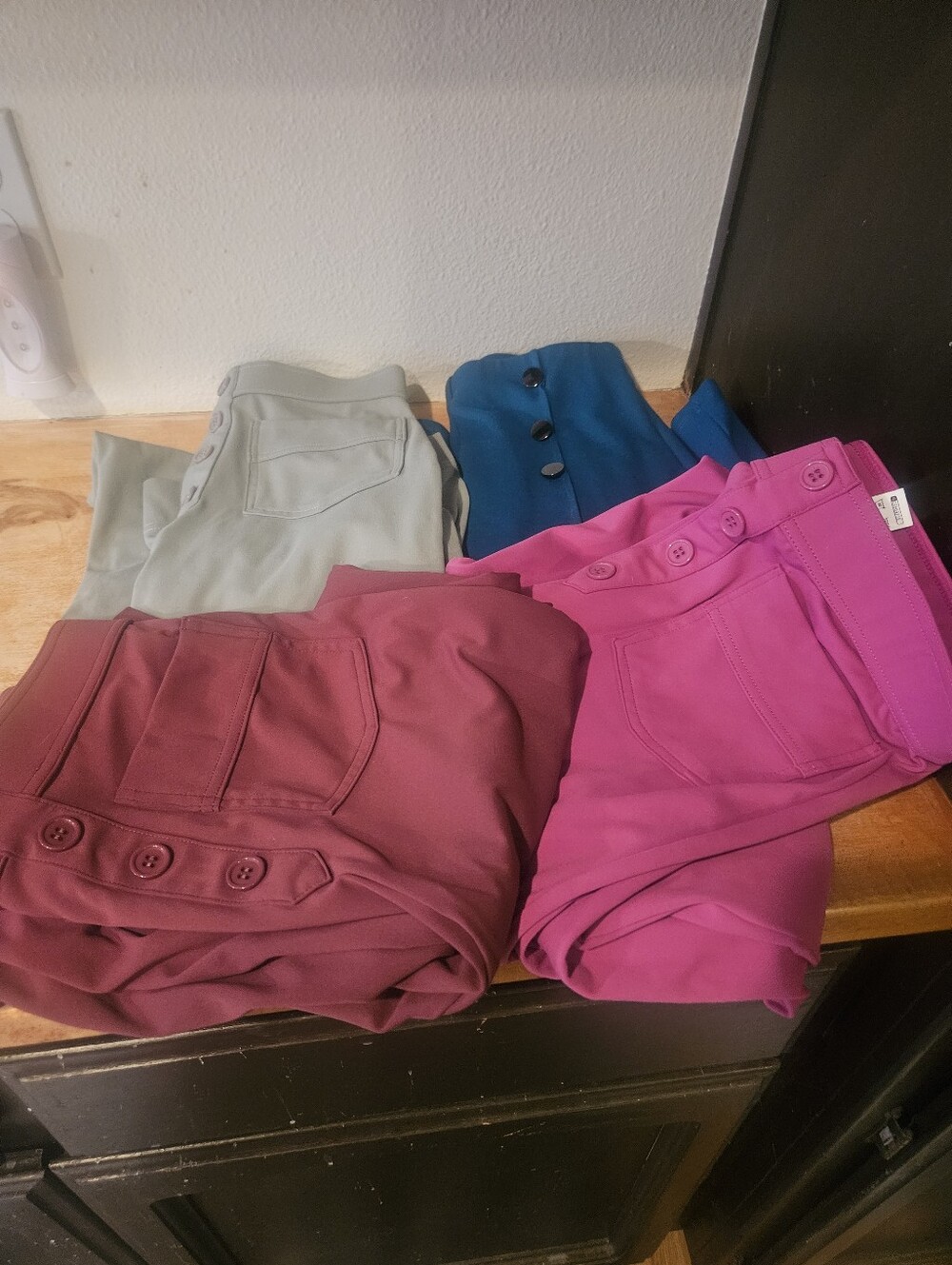 4 Pairs HALARA WIDE LEG BUSINESS CASUAL HIGH WAIST TROUSERS
